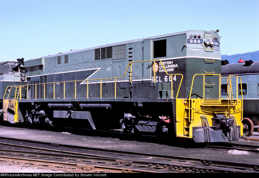 British Columbia Railway M420B BCOL #684 with "RCL" ability.